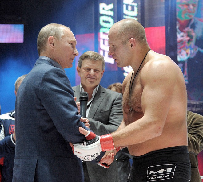 Владимир Путин и Фёдор Емельяненко