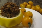 Патиссоны, фаршированные гречкой