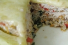 Патиссоны, фаршированные курицей