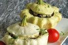 Патиссоны, фаршированные творогом