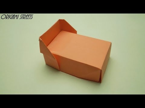 Как сделать кровать из бумаги Оригами