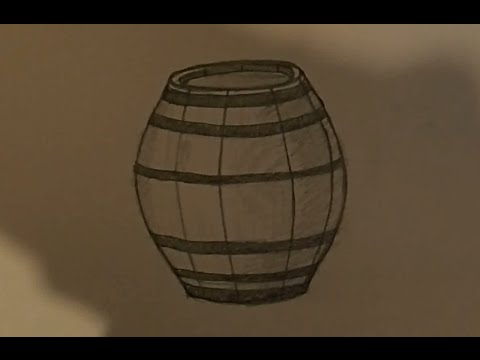 Учимся рисовать бочку
