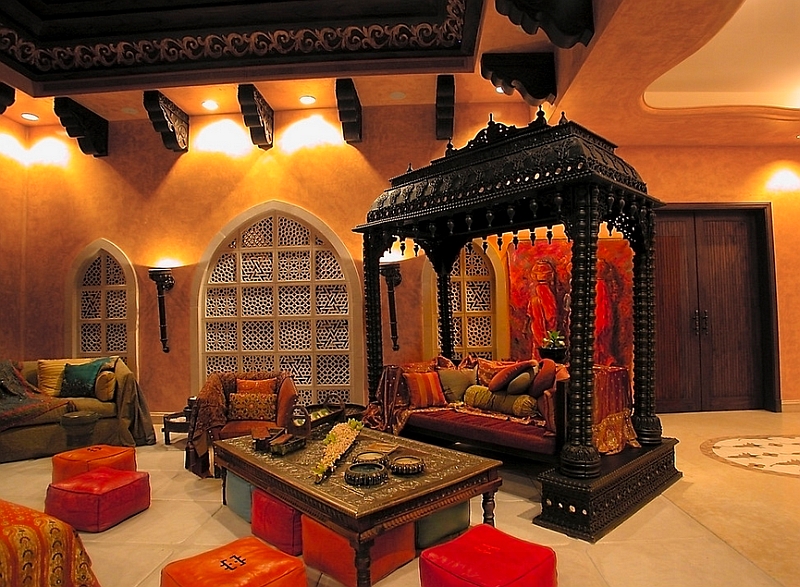 Оформление гостиной в марокканском стиле. Фото 19