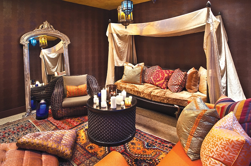 Оформление гостиной в марокканском стиле. Фото 28