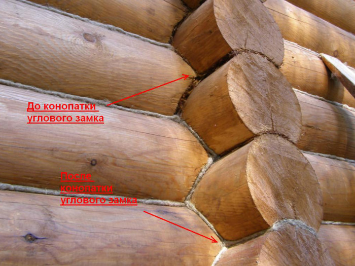 как правильно конопатить сруб мхом