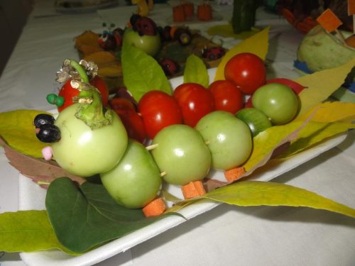 поделки из помидор осенние поделки из овощей