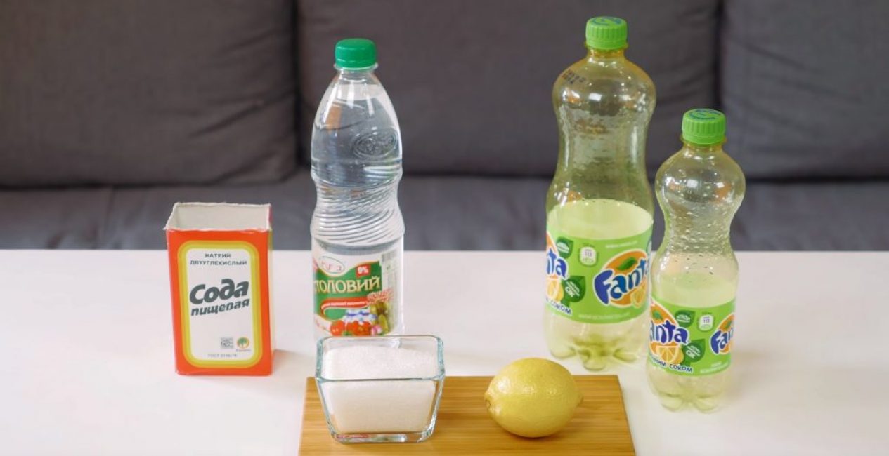 Необходимые компоненты для приготовления лимонада