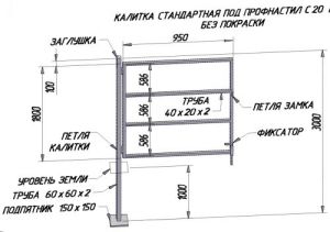 Схема с размерами Схема с размерами