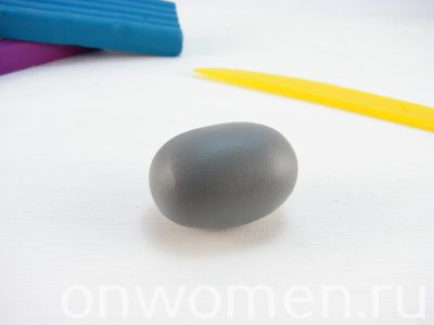 Носорог из пластилина