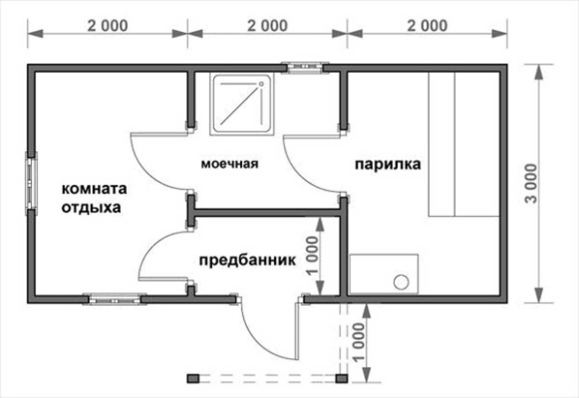 Планировка бани 6 на 6 фото внутри