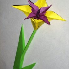 Ирис в подарок (оригами)