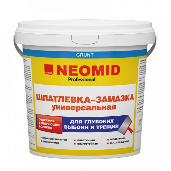 Шпатлёвка-замазка Neomid Professional