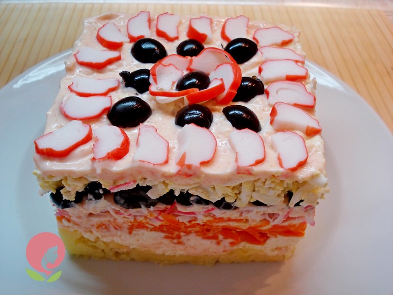 салат торт рецепт с фото в домашних условиях