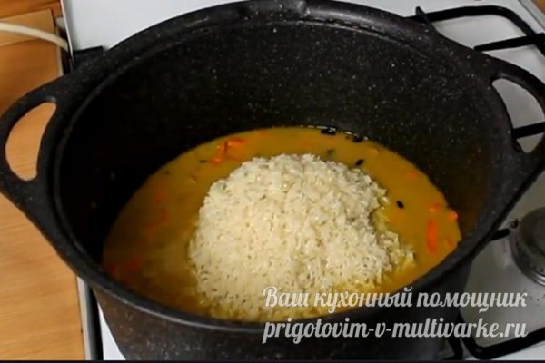 добавляем рис