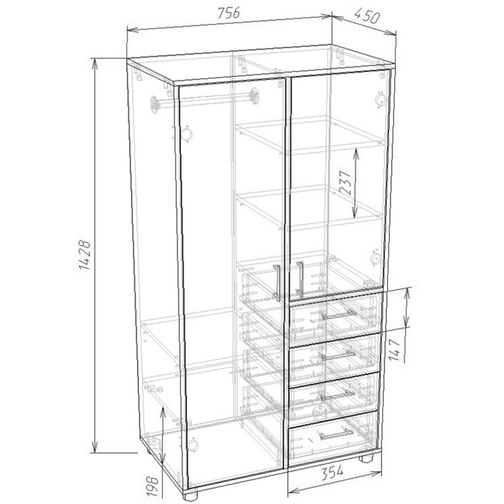Толщина стенок шкафа. Чертеж шкафа. Шкаф Размеры. Чертеж шкафа с ящиками. Габариты шкафа.