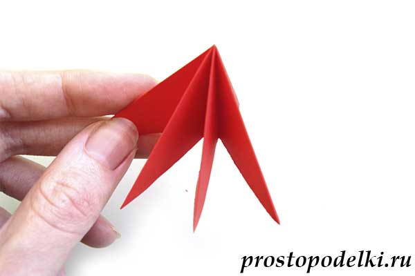 Объемная звезда оригами-15