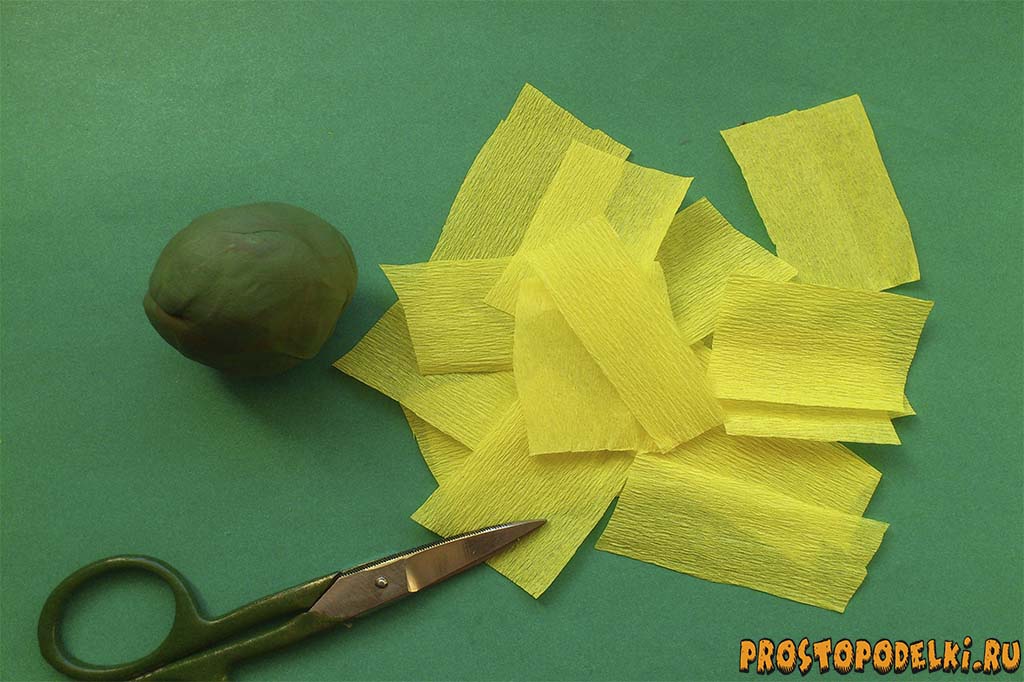 Кукуруза из гофрированной бумаги-2