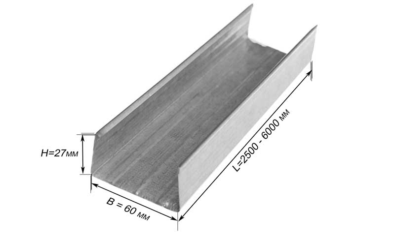 Профиль потолочный (ПП) 60х27