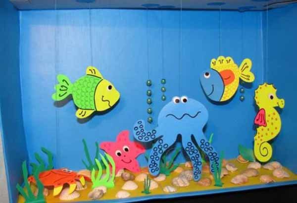 Яскраві літні саморобки з дітьми своїми руками - акваріум, фото 4