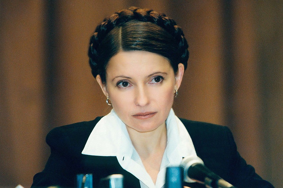 Первое появление Юлии с косой вокруг головы. Тогда Тимошенко еще была брюнеткой. Фото: EAST NEWS. 