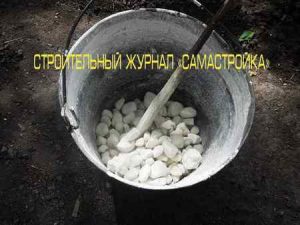 Как гасить известь?
