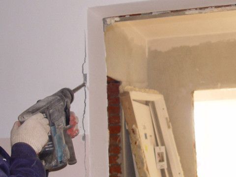 Увеличение проема грубым методом