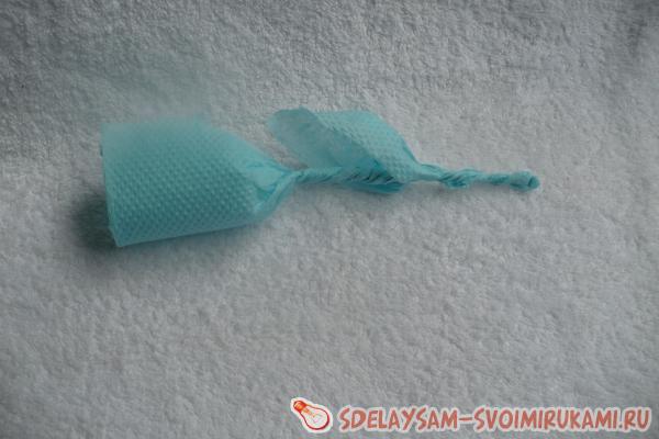 Роза из бумажной салфетки Роза из бумажной салфетки