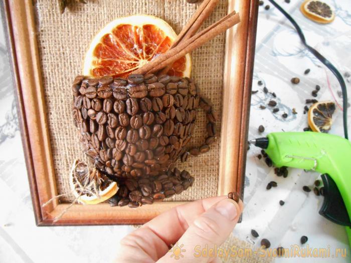 Кофейное панно на кухню Кофейное панно на кухню