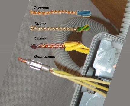 Способы соединения проводников