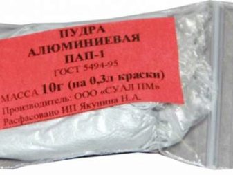 Краска серебрянка: виды и применение