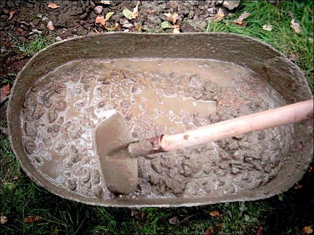 Предварительное замачивание глины