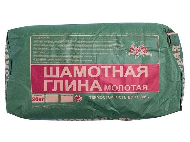 Шамотную глину придется приобрести в магазине