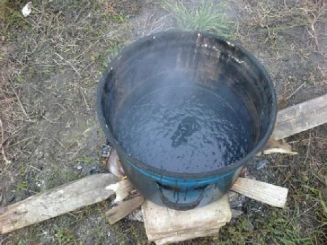 Подготовка битума для горячего нанесения