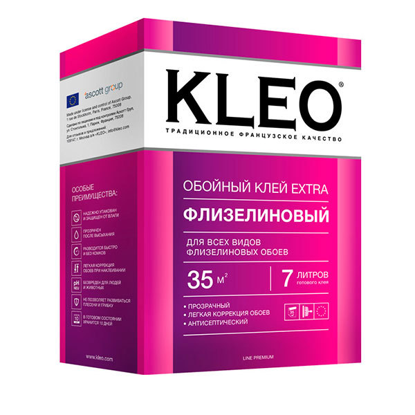 Клей обойный KLEO EXTRA Флизелиновый