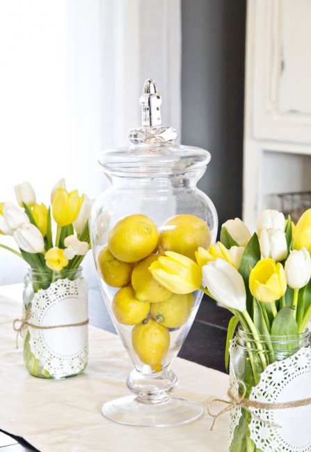 Вазы с наполнителем