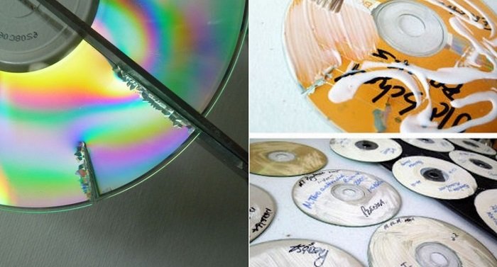 поделки из дисков и пластилина