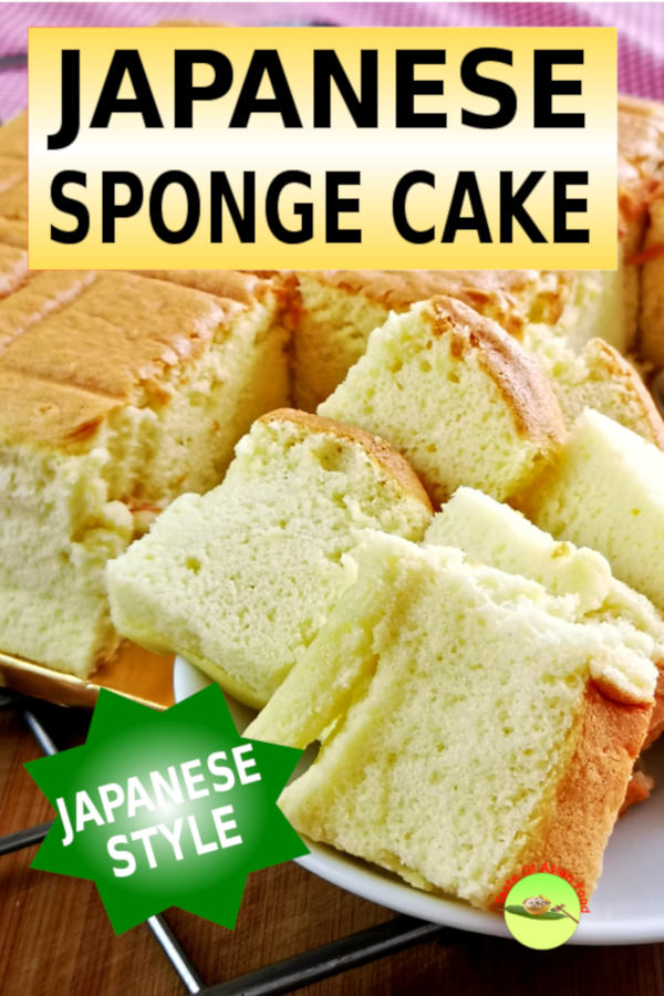 Japanese sponge cake is bouncy like a piece of sponge, with the soft and delicate texture resemble cotton when you tear it open. This articles will show you every detail of how to make Japanese cotton sponge cake. (with video).