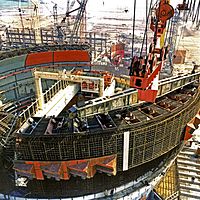 Сооружение гермооболочки Балаковской АЭС