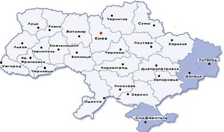 карта Украины карта Украины