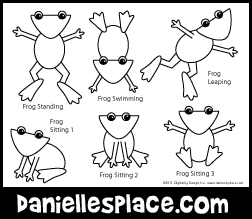 Frog Coloring and Activity Sheet from www.daniellesplace.com