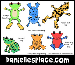 Frog Coloring and Activity Sheet from www.daniellesplace.com