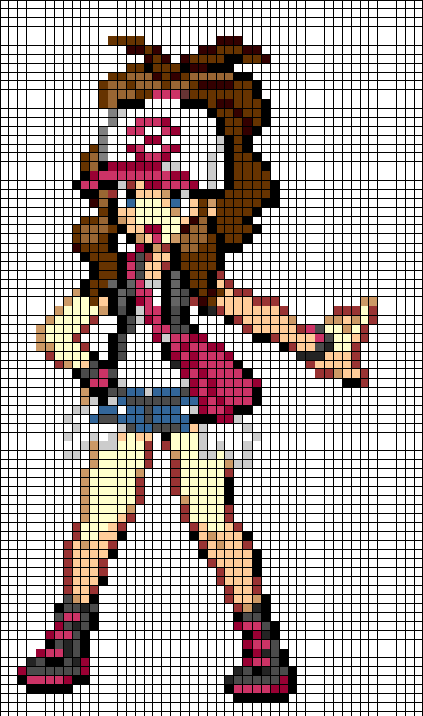 17581_Elsa_from_Frozen_for_Perler Рисунки по клеточкам: девочки