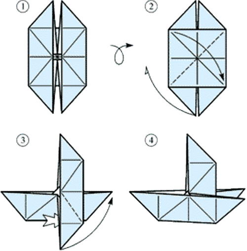 Как сделать кораблик из бумаги