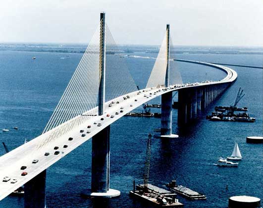 U.S. Department of Transportation     СТРОИТЕЛЬСТВО МОСТА «Саншайн» во Флориде.