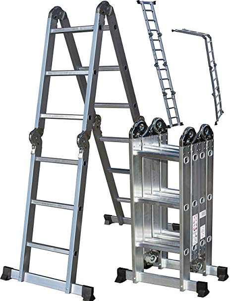 OxGord Aluminum Folding Scaffold Work Ladder