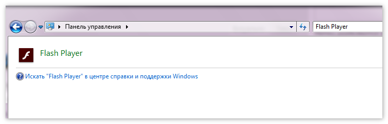 Поиск Flash Player