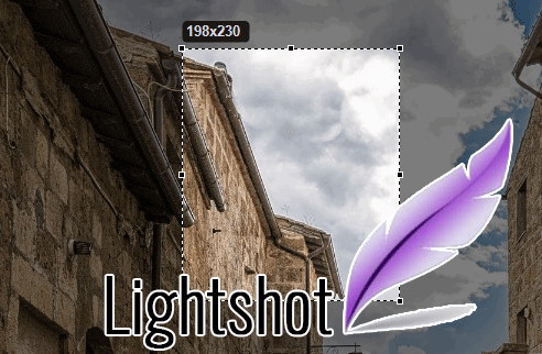 Обрезать снимок экрана—через Lightshot