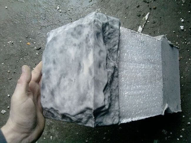 Мрамор с бетонным наполнителем